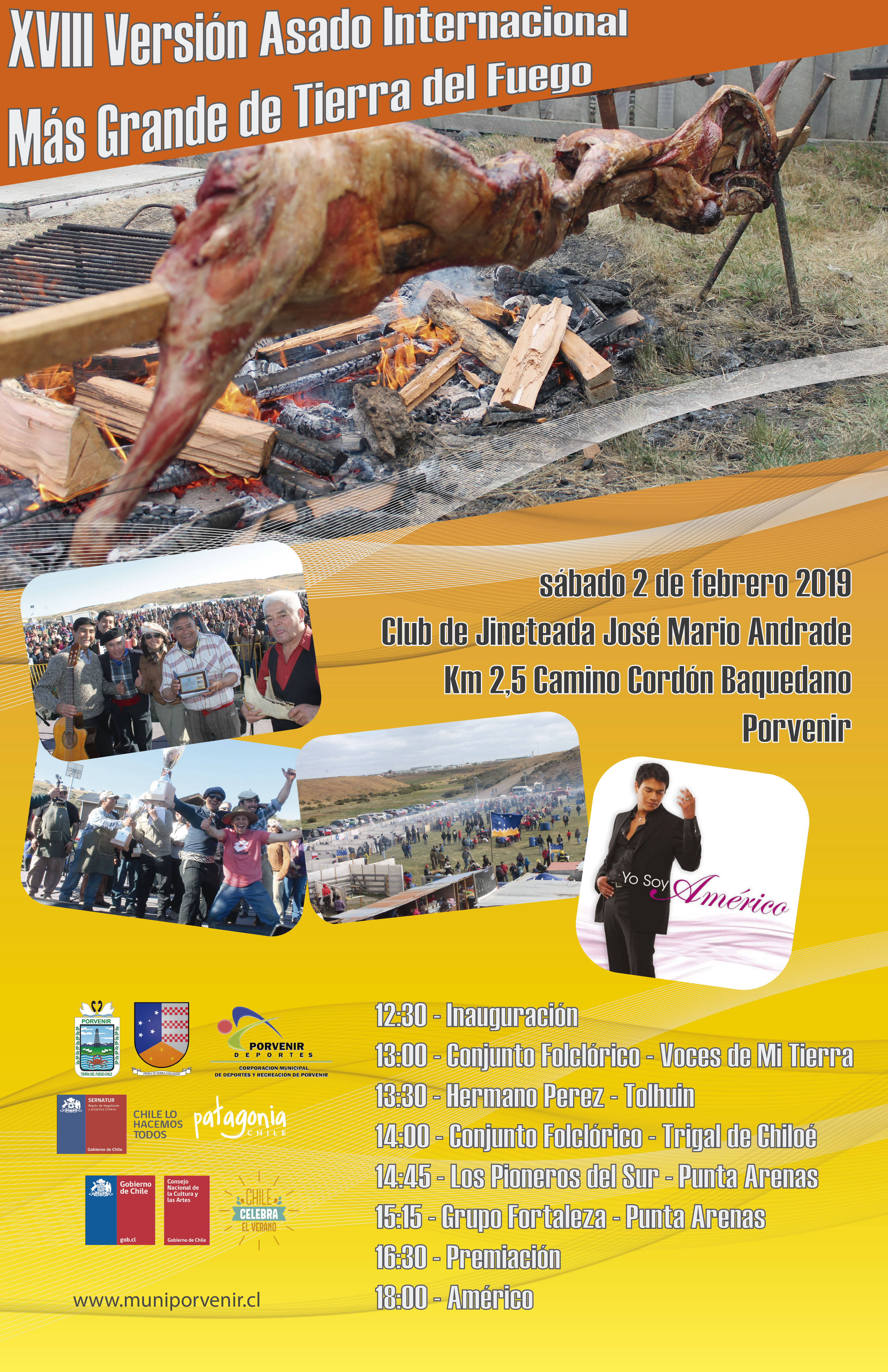 Hoy se realiza en Porvenir el Asado Más Grande de Tierra del Fuego, tradicional fiesta costumbrista fueguina