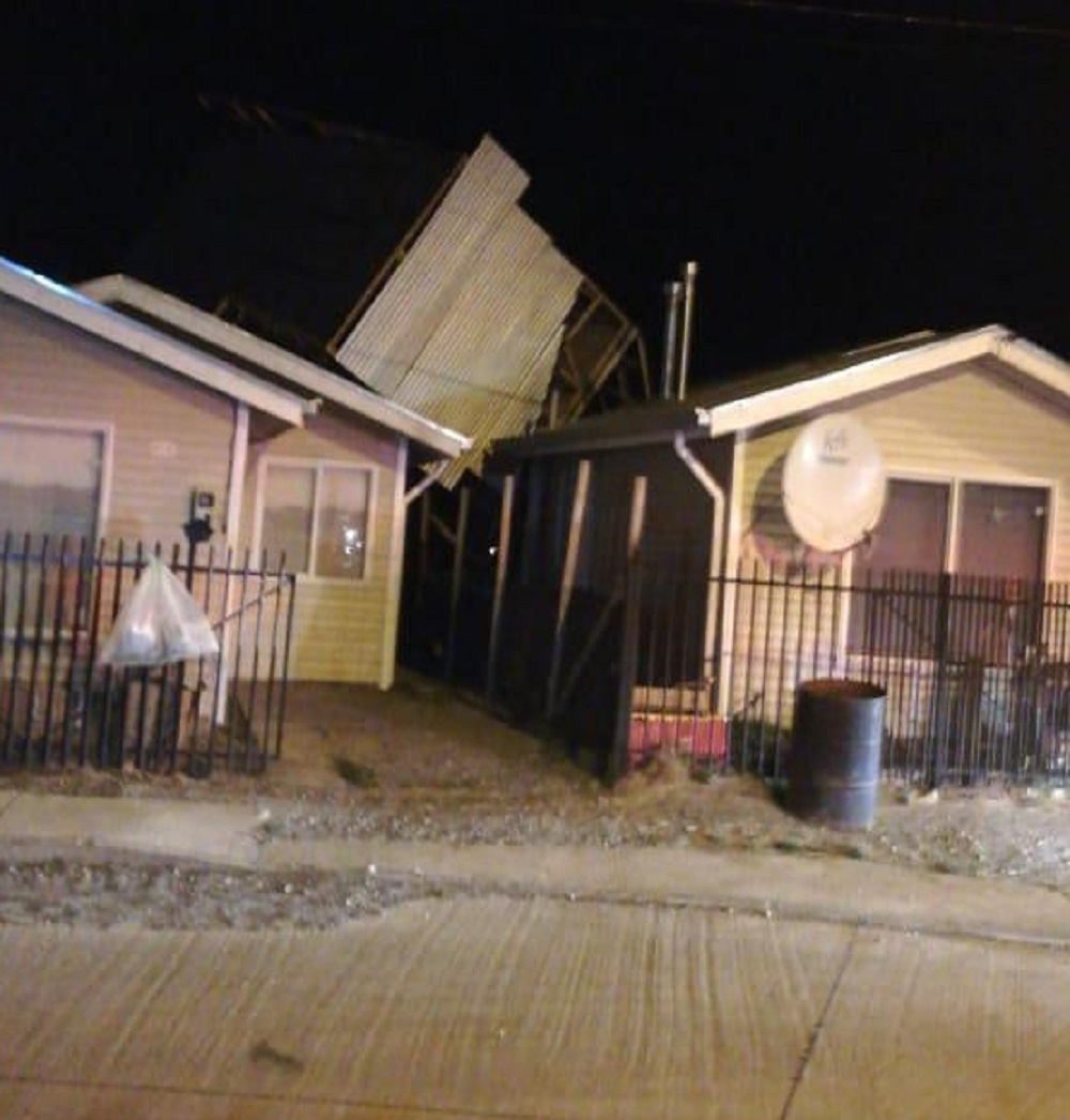 Rachas de viento de hasta 110 kmh se han registrado esta noche en Punta Arenas