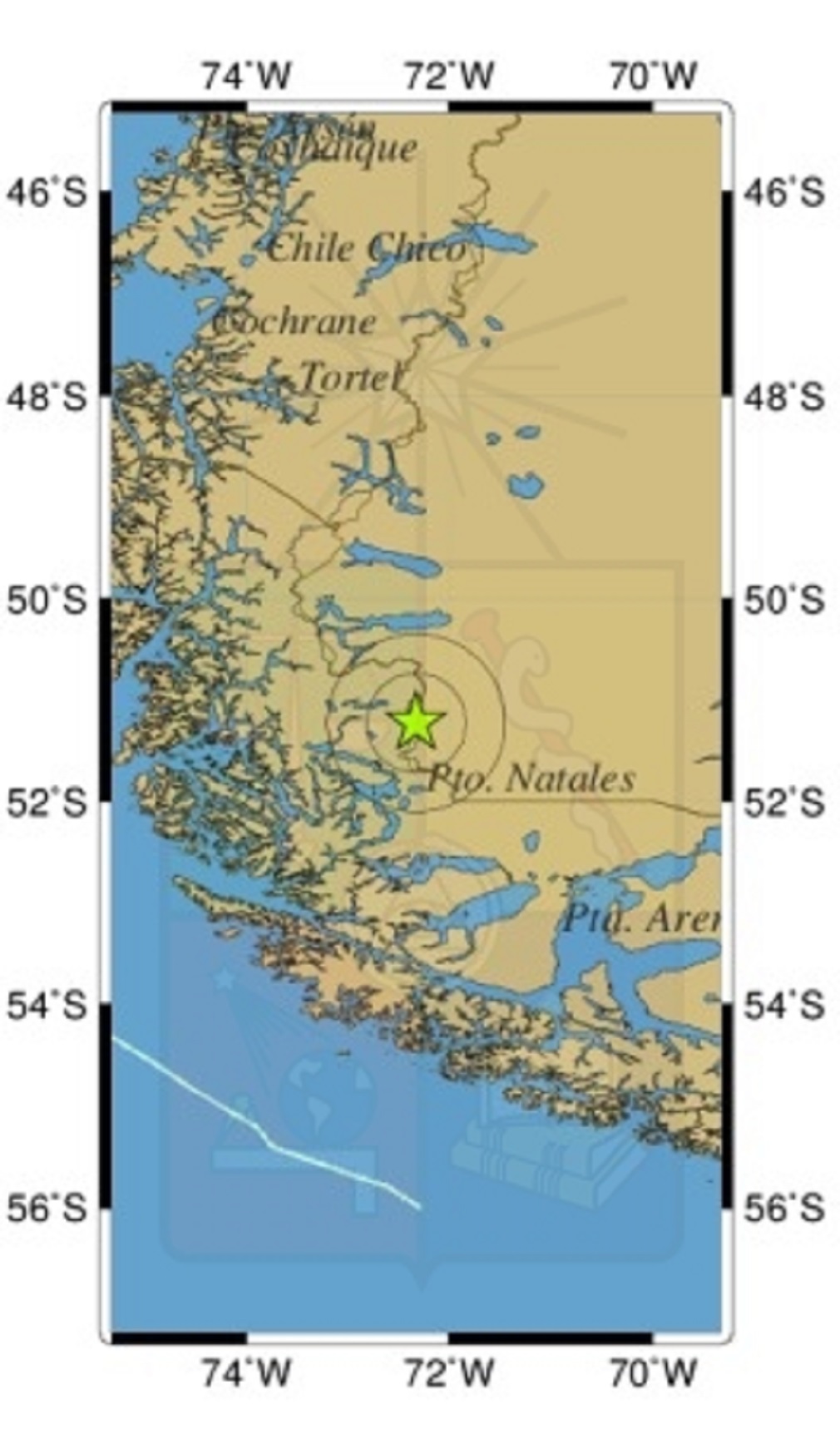Nuevo sismo se sintió esta noche en las proximidades de Puerto Natales