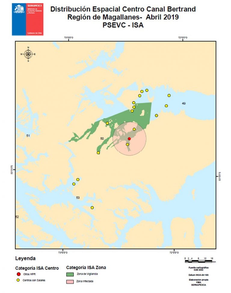 SERNAPESCA confirma presencia de virus ISA en centro de cultivo de salmones de CERMAQ en Magallanes