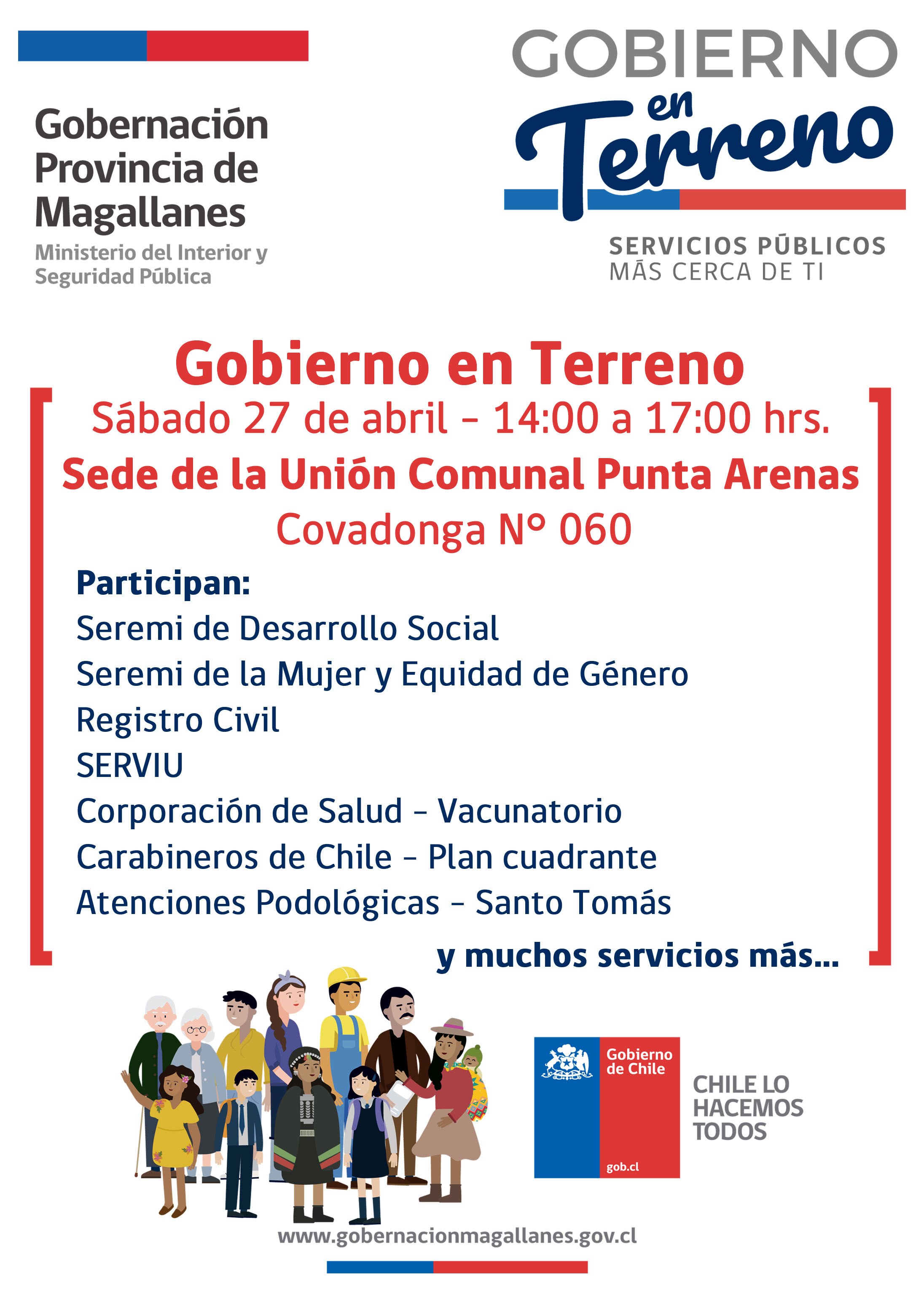 «Gobierno en terreno» organiza hoy la Gobernación Provincial en Punta Arenas