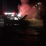 Vehículo se incendia en Mirador Hain de Porvenir