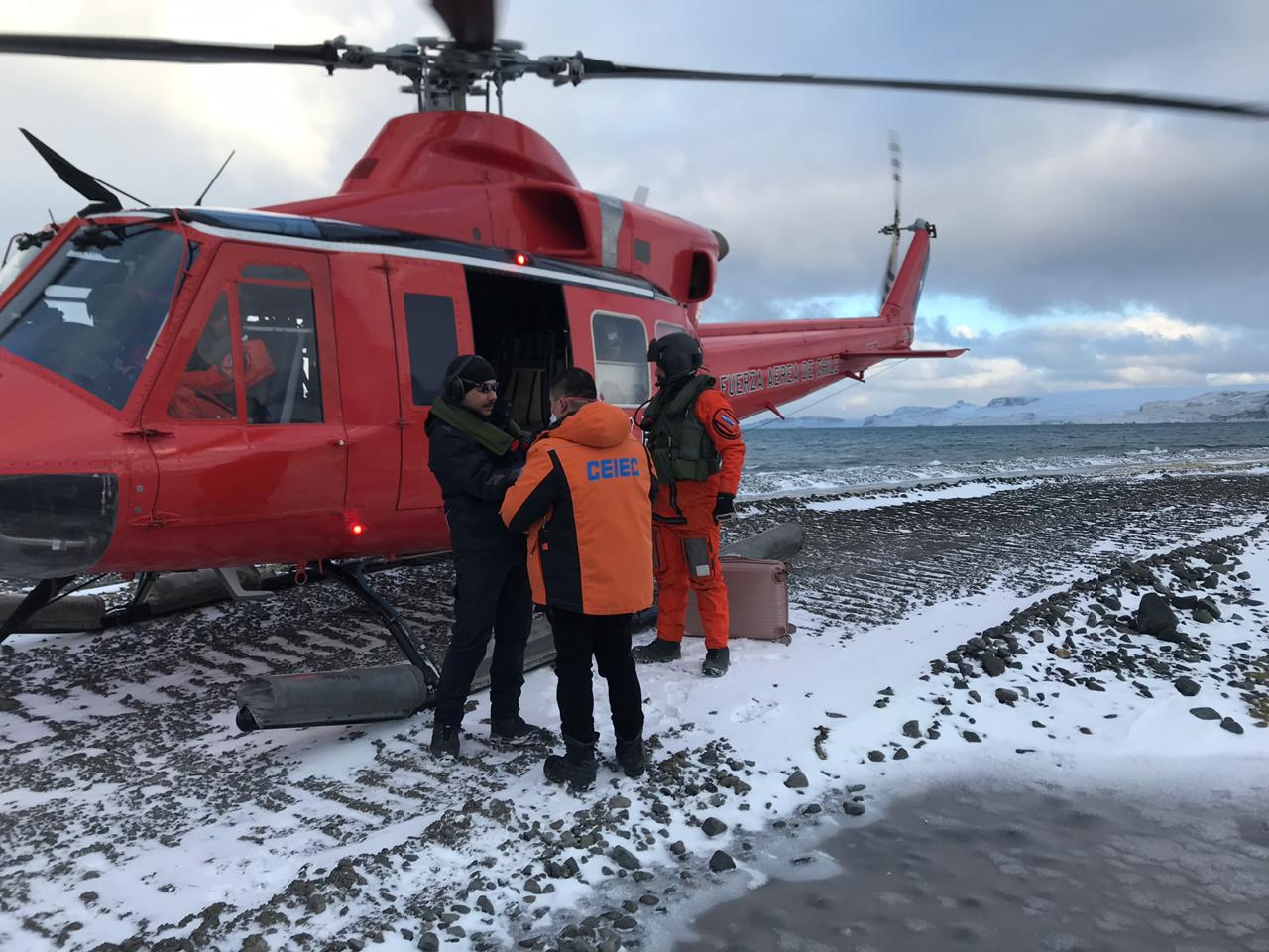Base Aérea Antártica realizó aeroevacuación médica de un científico desde la base brasileña a la base china