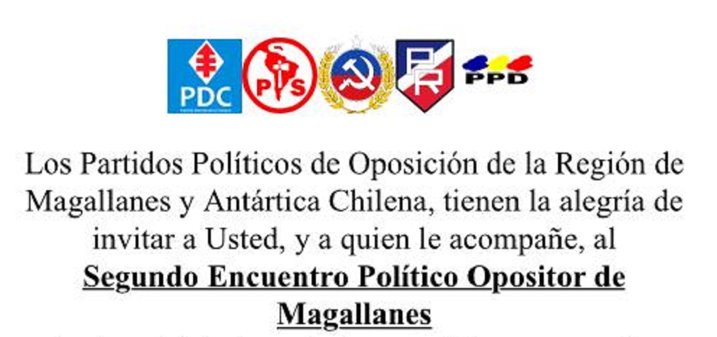 Encuentro programático de la oposición unida se realizará en Punta Arenas
