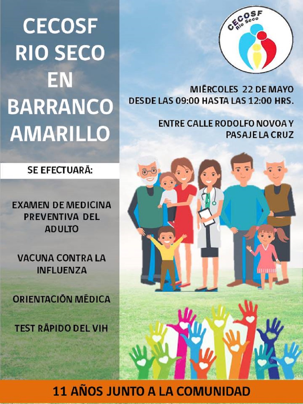 Jornada de aniversario del CECOSF de Río Seco en Punta Arenas