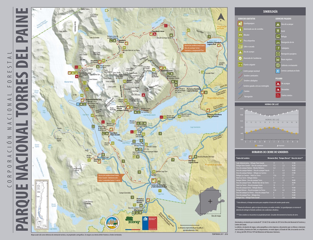 Buscan a geólogo que se extravió el fin de semana en el Parque Nacional Torres del Paine