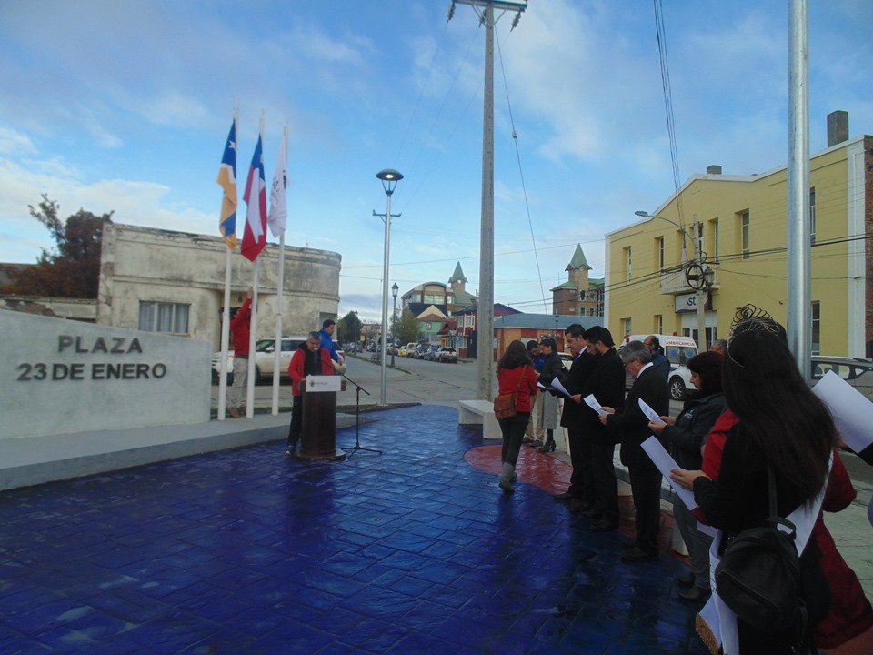 Se reinauguró la histórica Plaza 23 de Enero de Puerto Natales