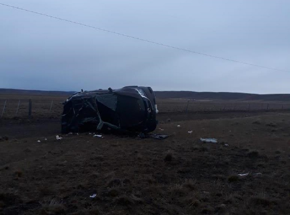 Accidente vehicular afectó a un efectivo del GOPE y su grupo familiar en el kilómetro 122 de la ruta 9 Norte