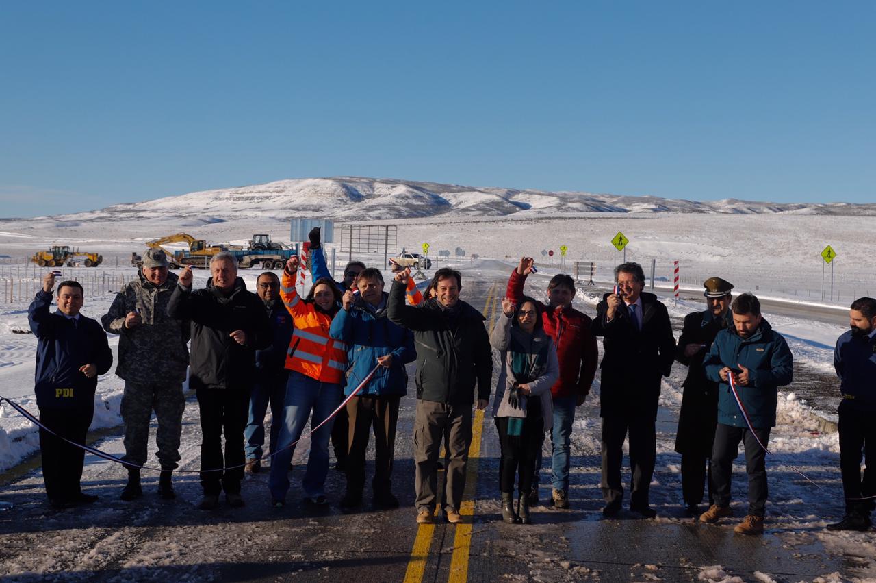 Subsecretario de Obras Públicas inauguró pavimentación de Ruta Internacional que conecta a Chile con Argentina en Tierra del Fuego