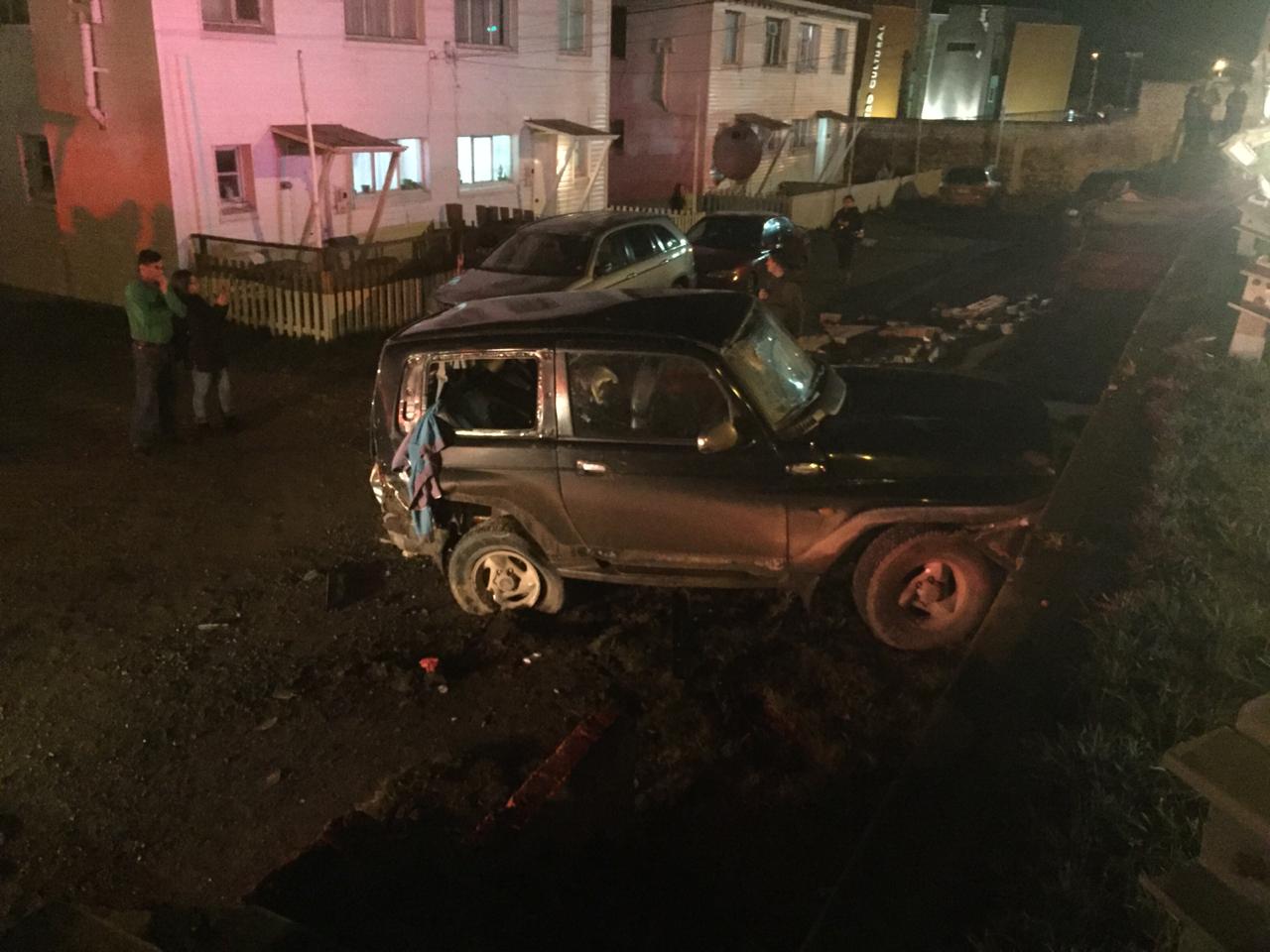 Accidente en Población Naval en Miraflores, sector sur de Punta Arenas