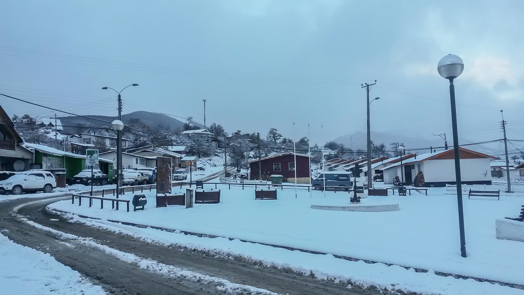 30 centímetros de nieve han caído durante esta semana en Puerto Williams