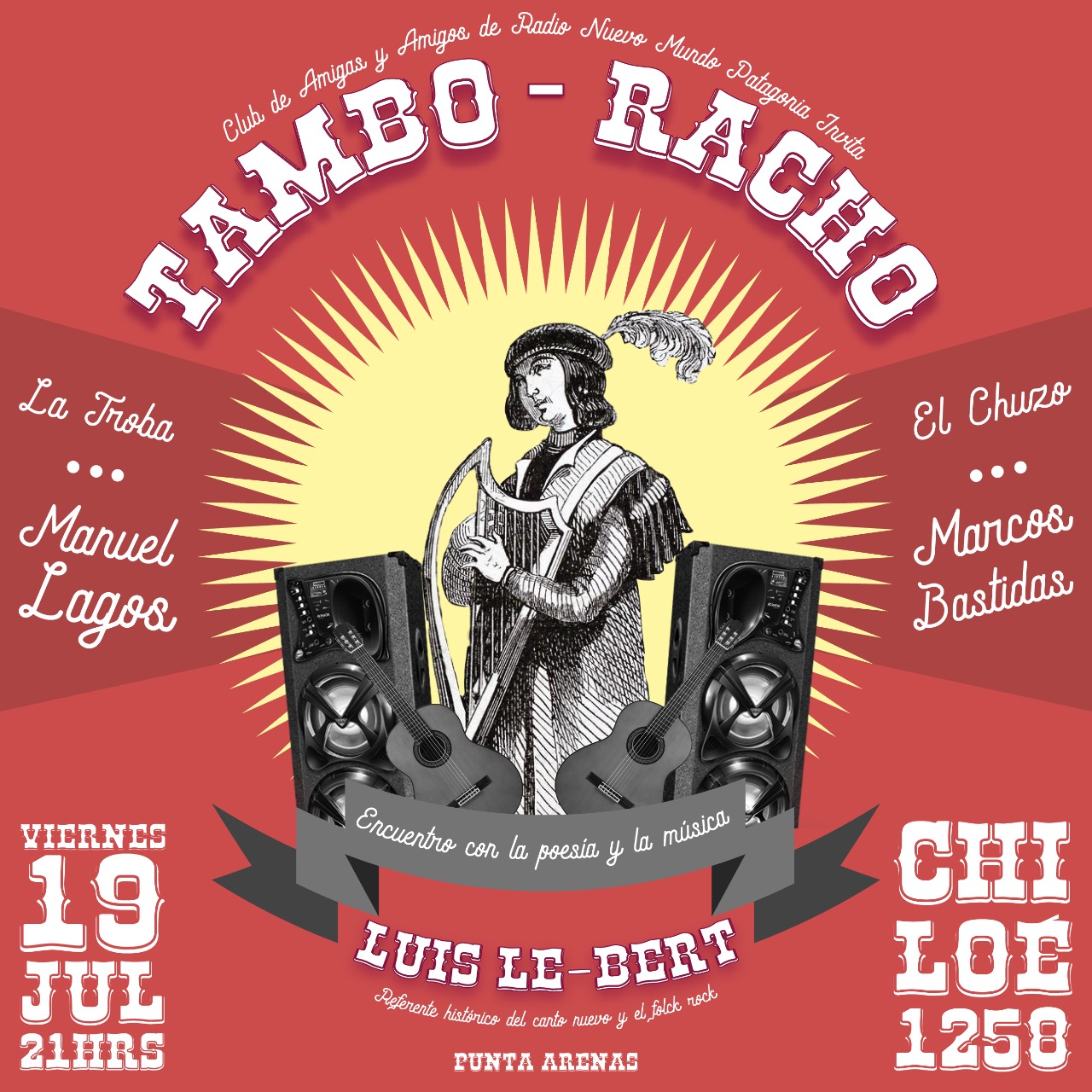 «Tambo-Racho»: encuentro con la poesía y la música folklórica latinoamericana en Punta Arenas