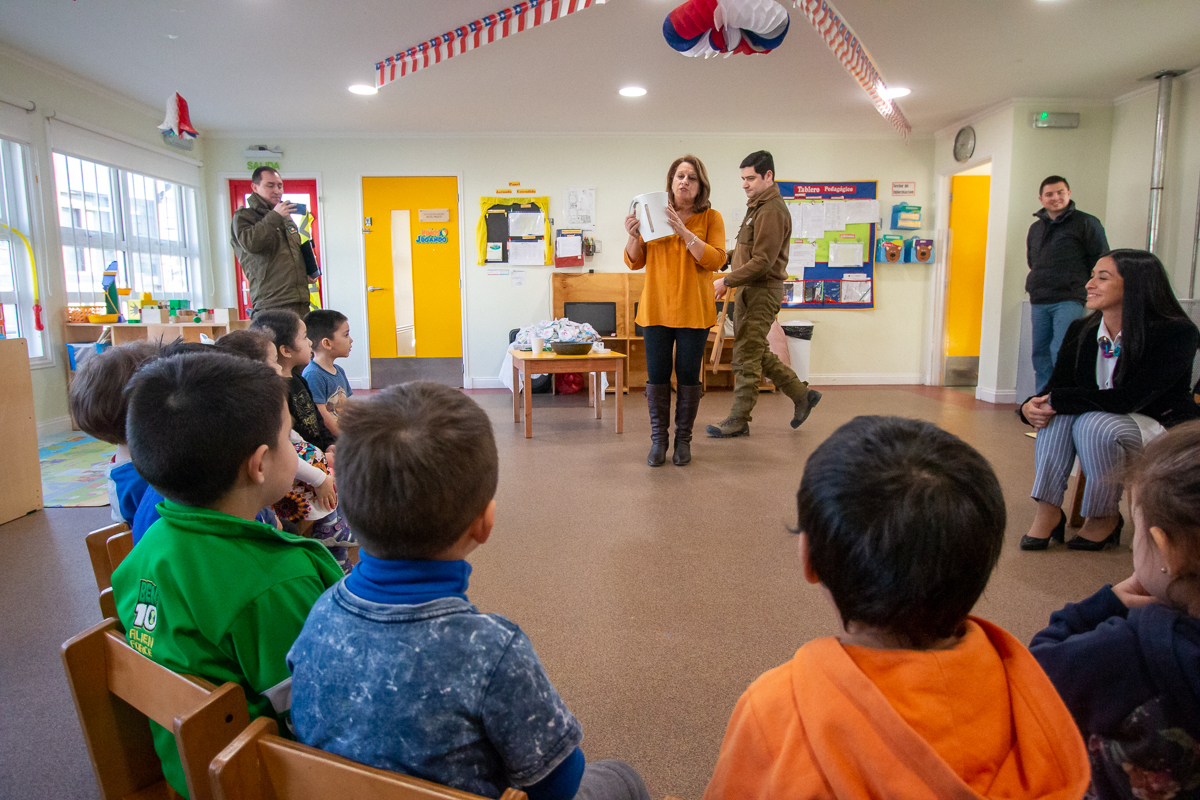Párvulos del jardín infantil Akar y COANIQUEM de Punta Arenas  promueven cultura de autocuidado y prevención de accidentes