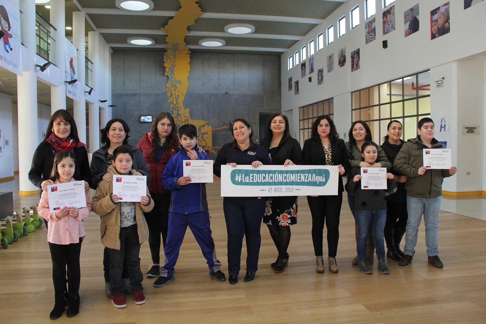 Nueve niñas y niños fueron beneficiados con la Beca de Excelencia Académica de la JUNJI en la Región de Magallanes