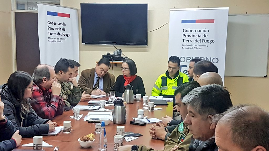 Comité Provincial de Emergencia y Protección Civil se reunió en Tierra del Fuego debido a accidentes carreteros