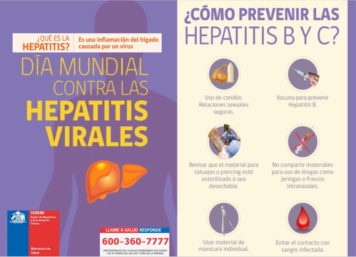 Llaman a la comunidad a informarse sobre las hepatitis y medidas de prevención