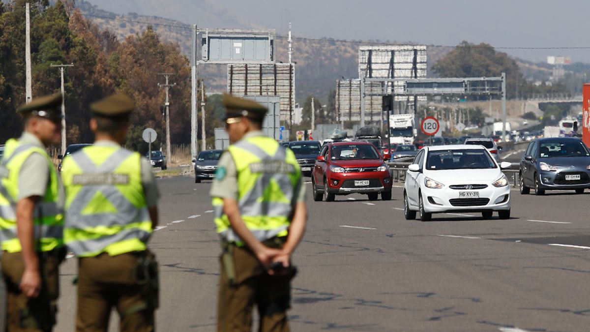 Carabineros señaló una baja en accidentes y fallecidos durante Fiestas Patrias a nivel nacional