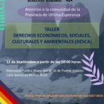 Taller sobre Derechos Humanos sociales, económicos y ambientales realizará el Instituto de DDHH en Puerto Natales