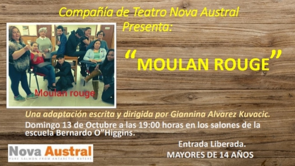 «Moulan Rouge» una obra del teatro burlesque se presenta en Porvenir el domingo 13 de octubre