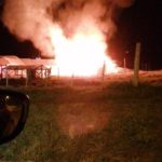 Una secuencia de incendios se registró esta madrugada en Porvenir