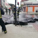 Bomberos apagó una fogata esta tarde en el centro de Punta Arenas