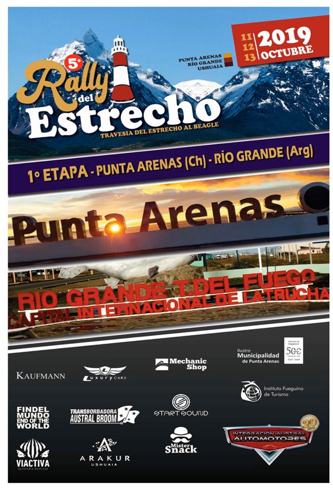 El próximo  sábado 12 de octubre se corre el Rally del Estrecho: primera etapa será entre Punta Arenas y Río Grande (Argentina)