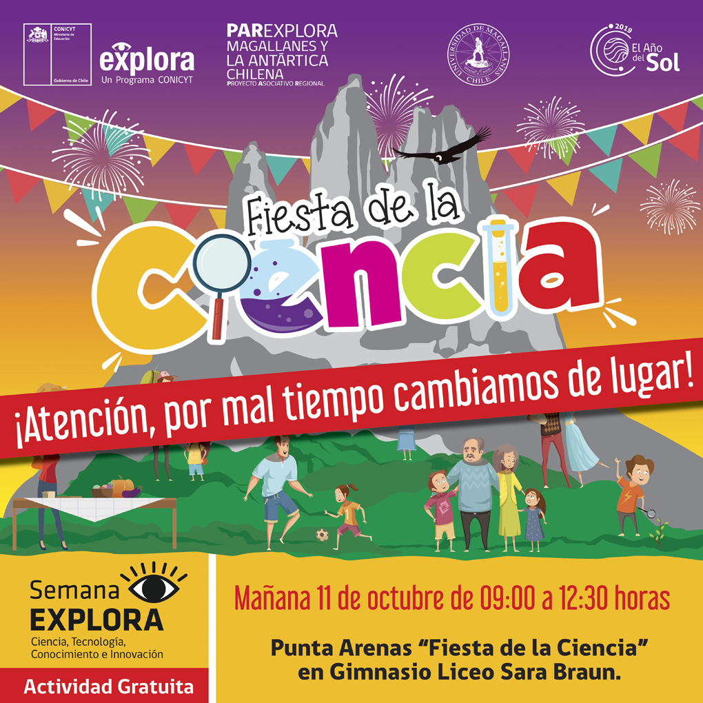 Fiesta de la Ciencia se realizará en el Gimnasio del Liceo Sara Braun de Punta Arenas