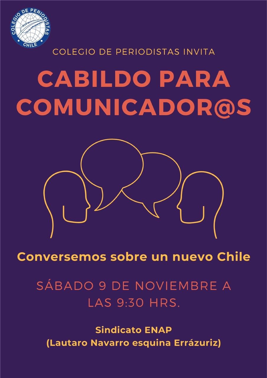 Colegio Regional de Periodistas convoca a Cabildo para Comunicador@s