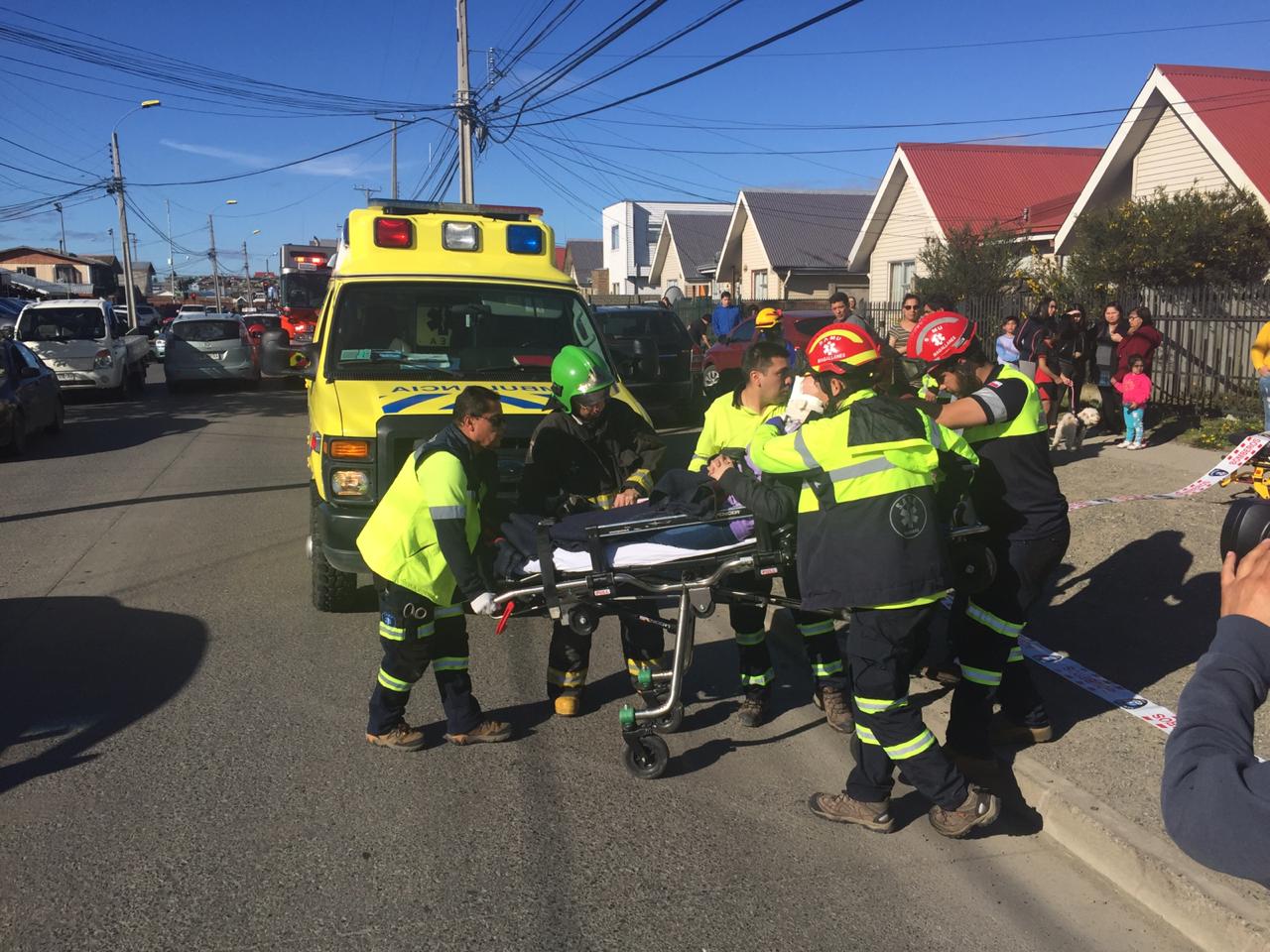 Grave accidente sufrió una menor en el sector sur de Punta Arenas