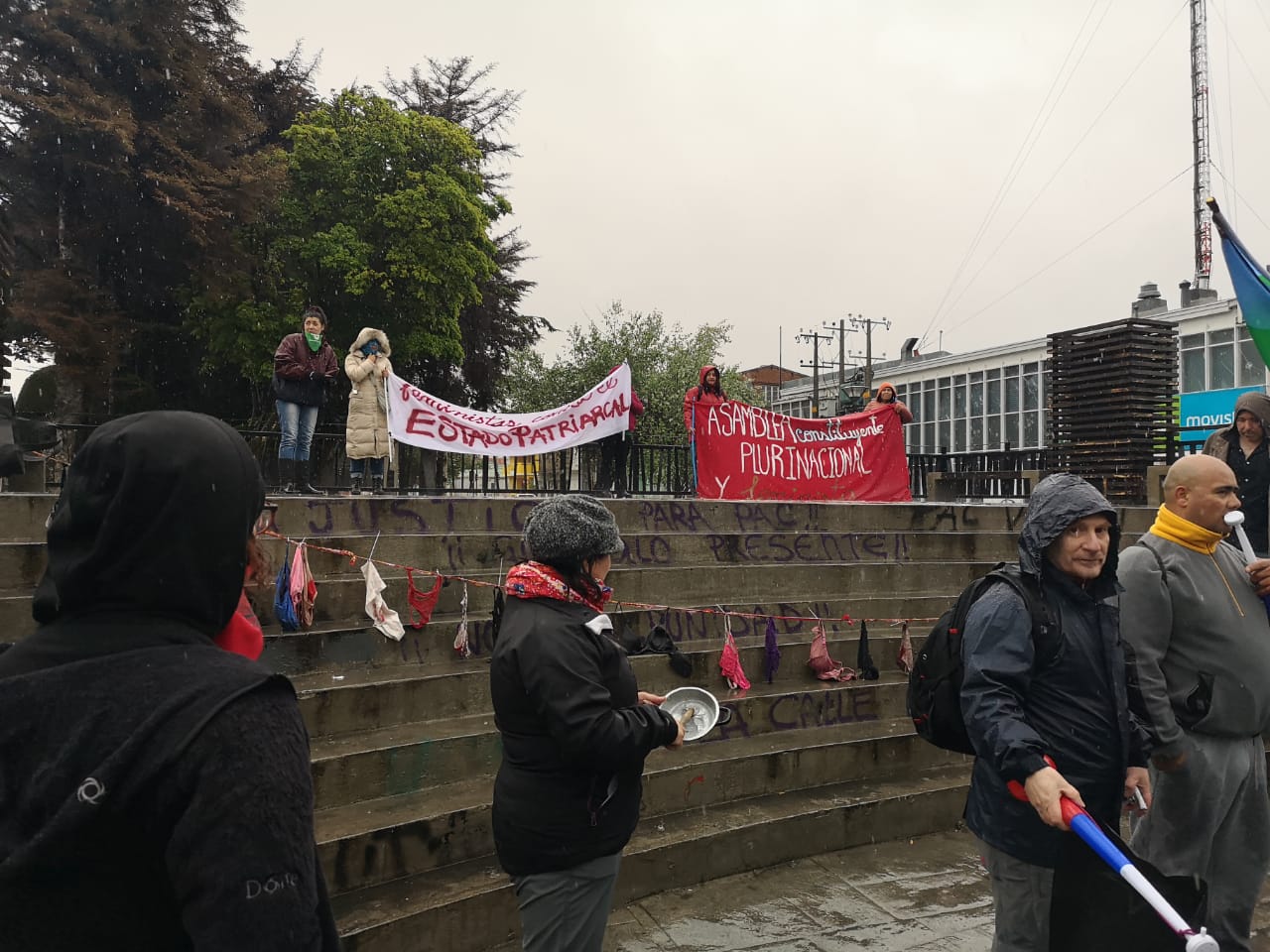 En el día internacional contra la violencia de género, Coordinadora Feminista realizó una manifestación en Punta Arenas