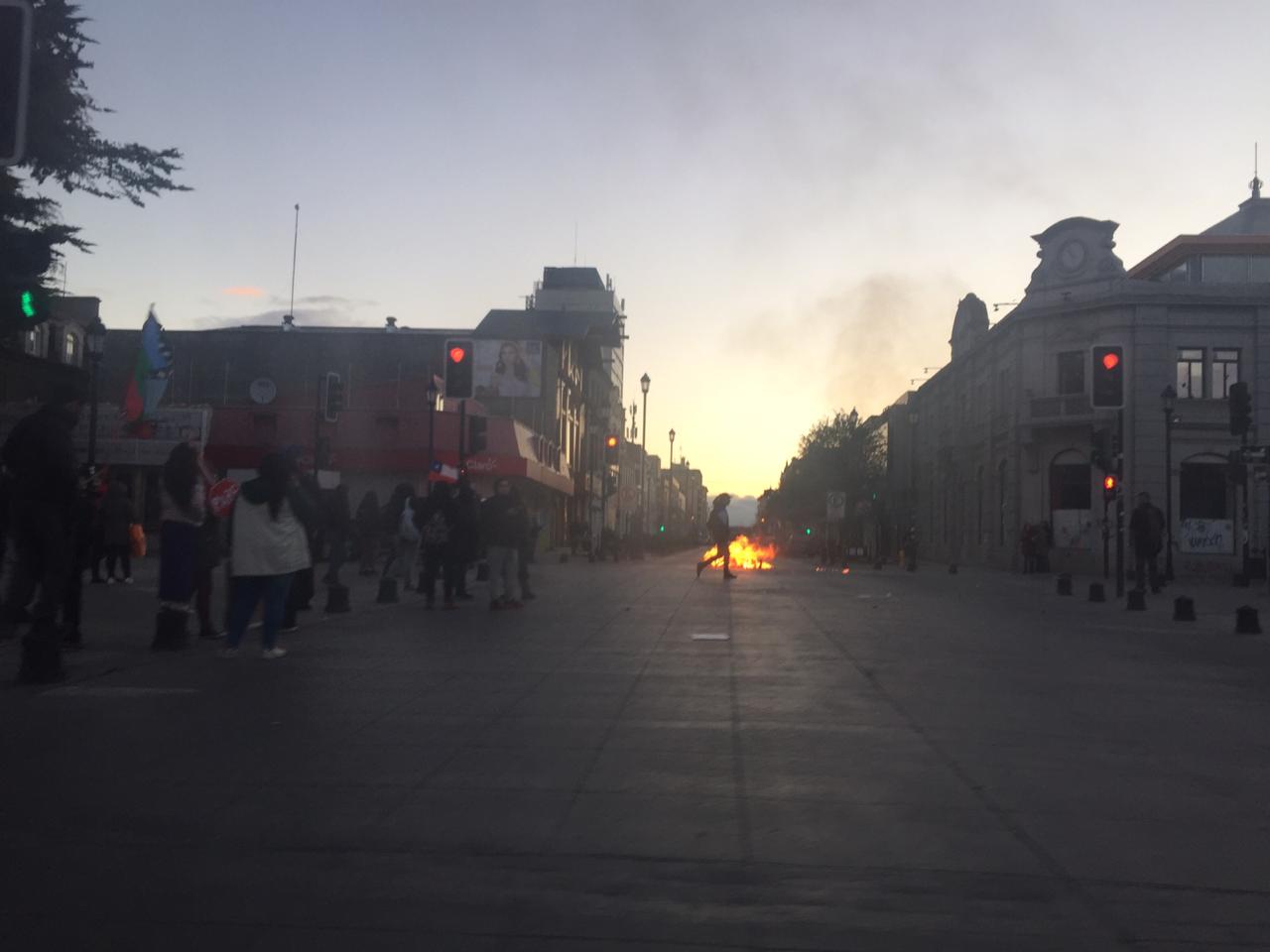 Con disturbios finalizó movilización en el centro de Punta Arenas