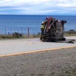 Volcamiento en el sector sur de Punta Arenas esta mañana: hay dos heridos graves