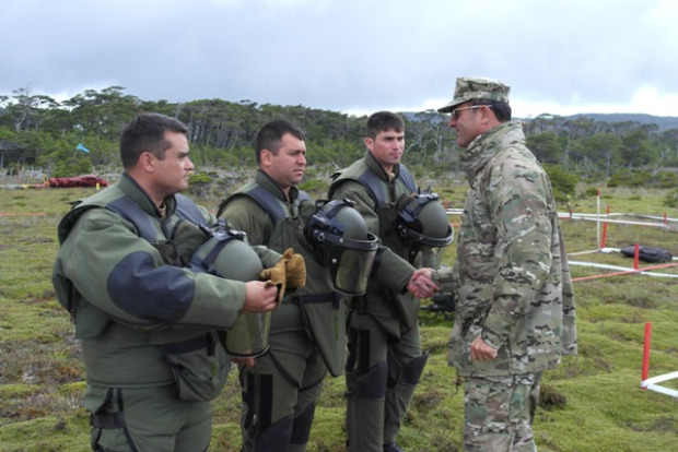500 minas antipersonales han sido desactivadas en Cabo de Hornos por unidad especializada del Ejército