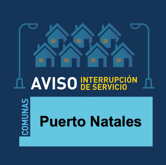 EDELMAG informa de interrupción de suministro eléctrico en Puerto Natales esta noche