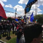 Mas de 100 personas marcharon hoy martes 26 de noviembre por el centro de Porvenir