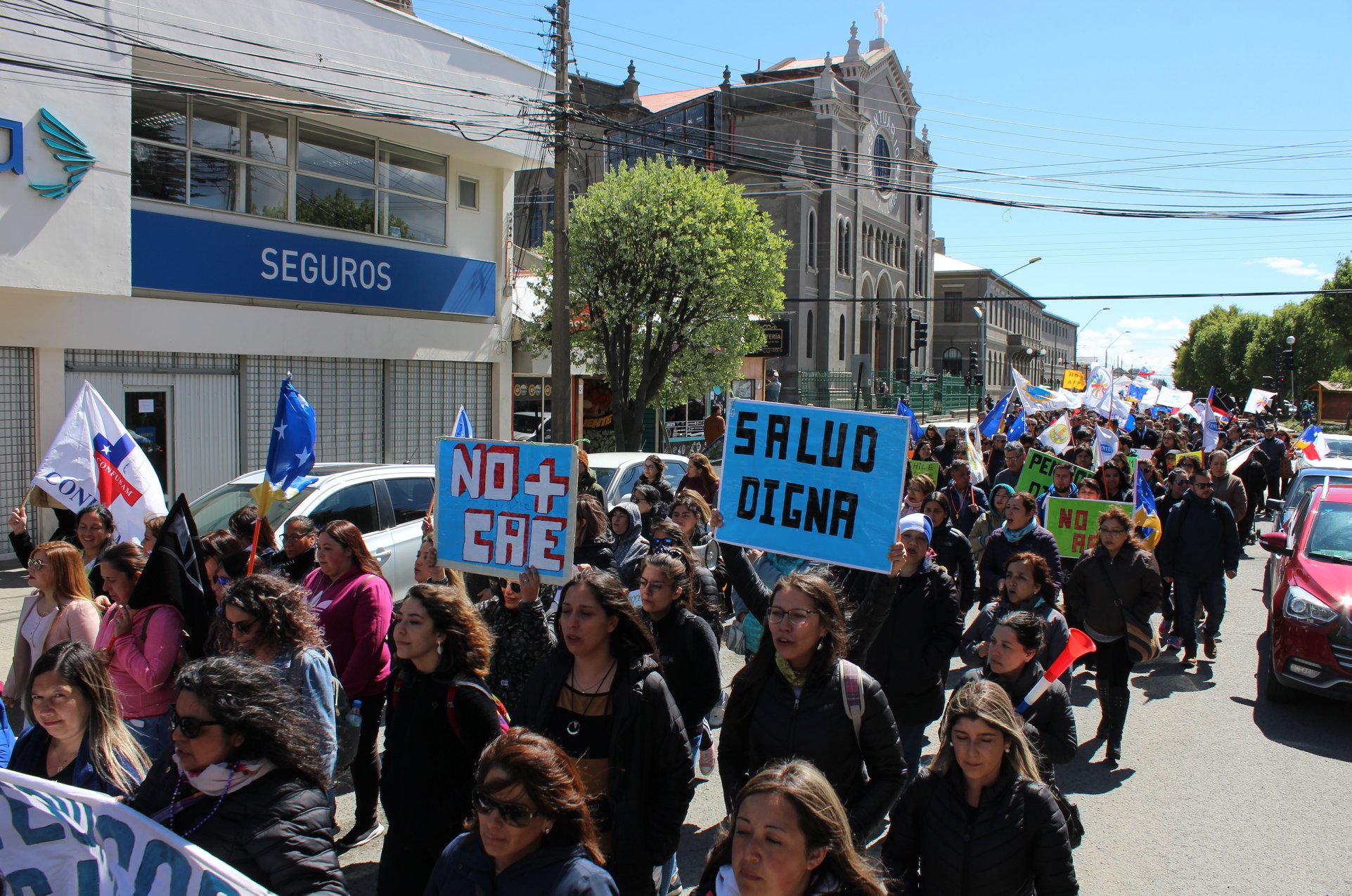Manifestación ciudadana esta mañana en el centro de Punta Arenas