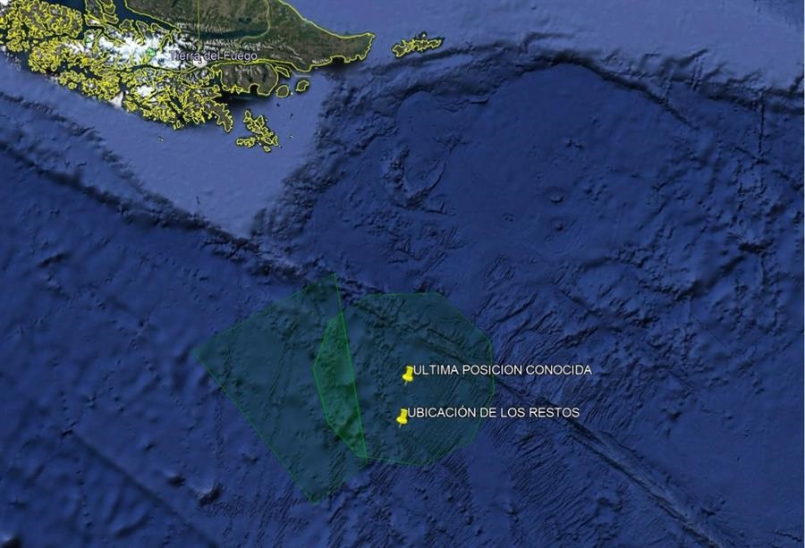 Llega a Magallanes buque británico que colaborará en la búsqueda del avión C130 FACH, accidentado en paso Drake el lunes 9 de diciembre pasado