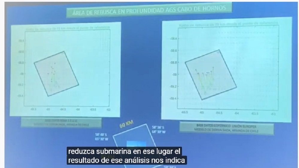 III Zona Naval informa de trabajos de busqueda del avión C130 de la FACH en paso Drake