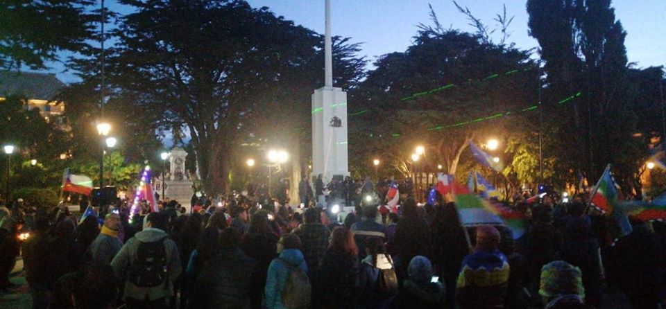 Más de 1.000 manifestantes anoche en el centro de Punta Arenas