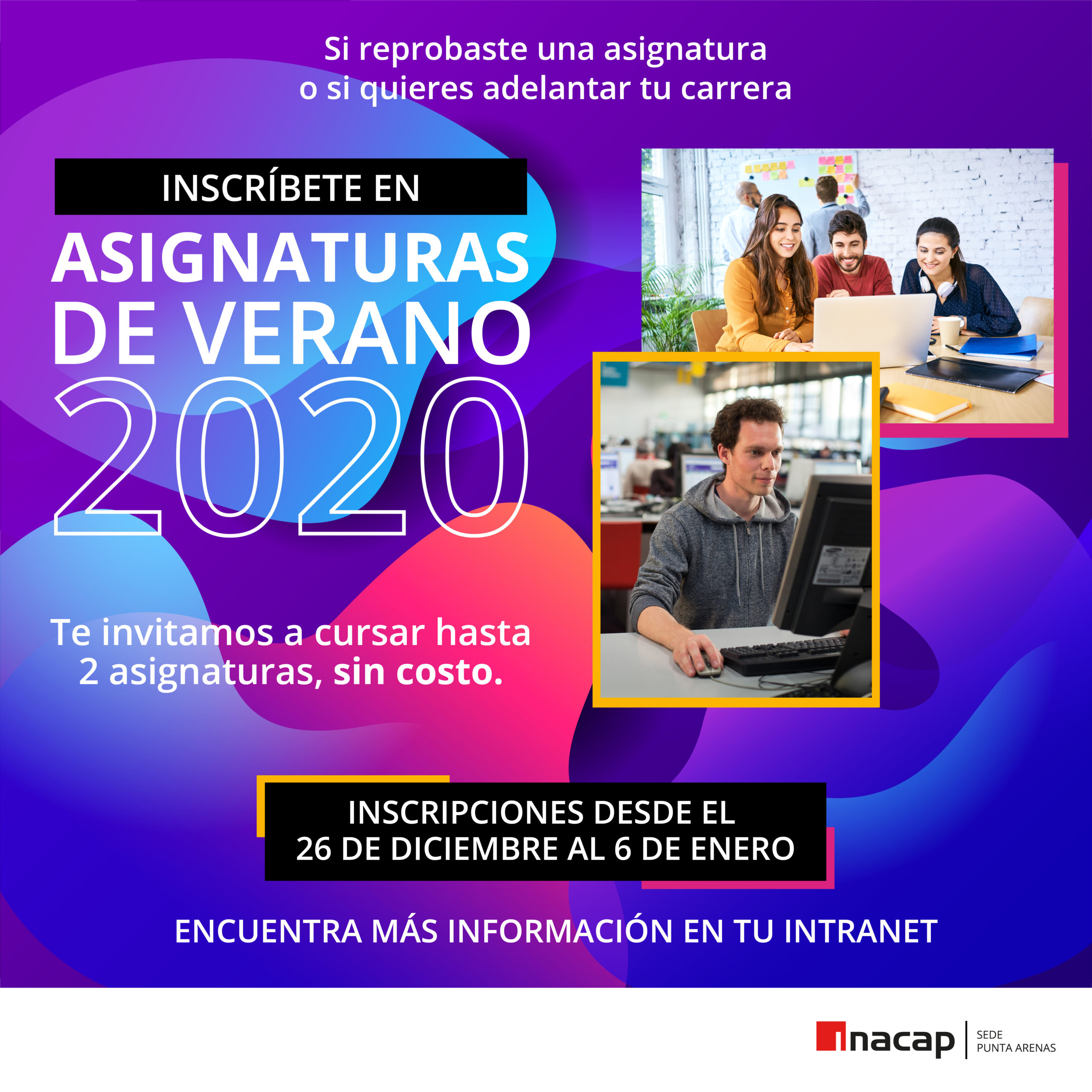 INACAP ofrece en Sede Punta Arenas programa Asignaturas de Verano 2020