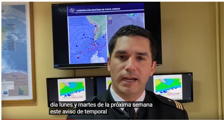 Servicio Meteorológico de la Armada pronostica temporales de viento de hasta más de 120 kms hora para este fin de semana