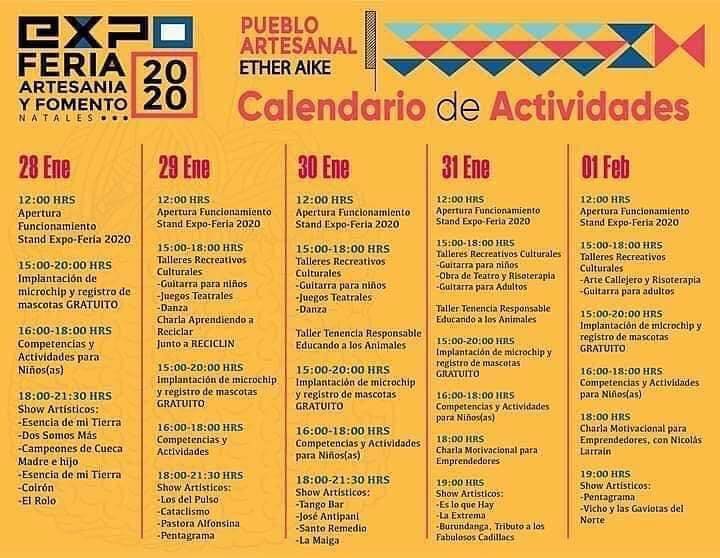 Feria Artesanal en Puerto Natales se efectúa del 28 al 1° de febrero