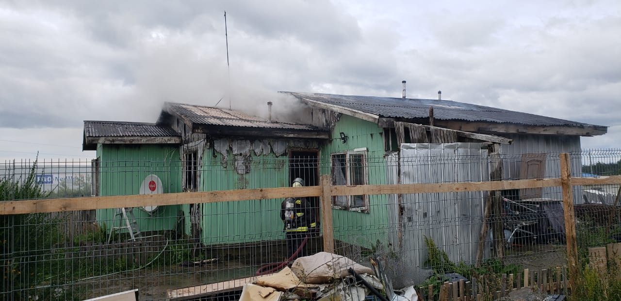 Completamente destruida por incendio una vivienda en el sector Pampa Redonda
