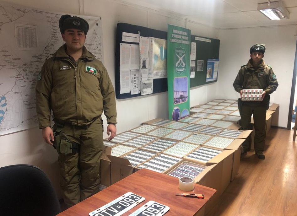 Carabineros frustró histórico contrabando de cigarrillos en la Isla de Tierra del Fuego