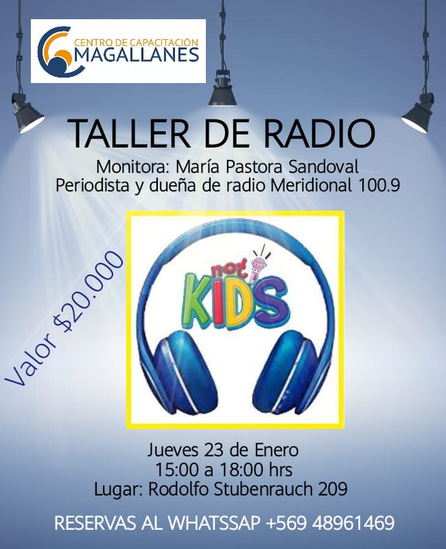 Talleres de verano permitirán a niños y adultos introducirse en el periodismo: ambas instancias tienen una duración 3 horas y se dictan en el Centro de Capacitación Magallanes