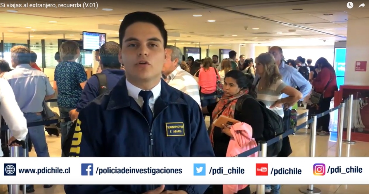 PDI Magallanes informa sobre requisitos y trámites para viajar fuera de Chile