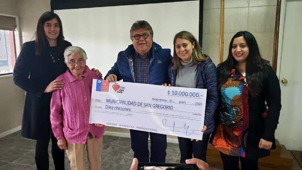 Programa Elige Vivir Sano otorgó $ 10 millones de pesos a la comuna de San Gregorio