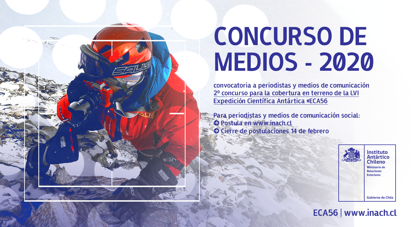 INACH informa resultados de su segundo concurso de cobertura periodística en terreno de la Expedición Científica Antártica