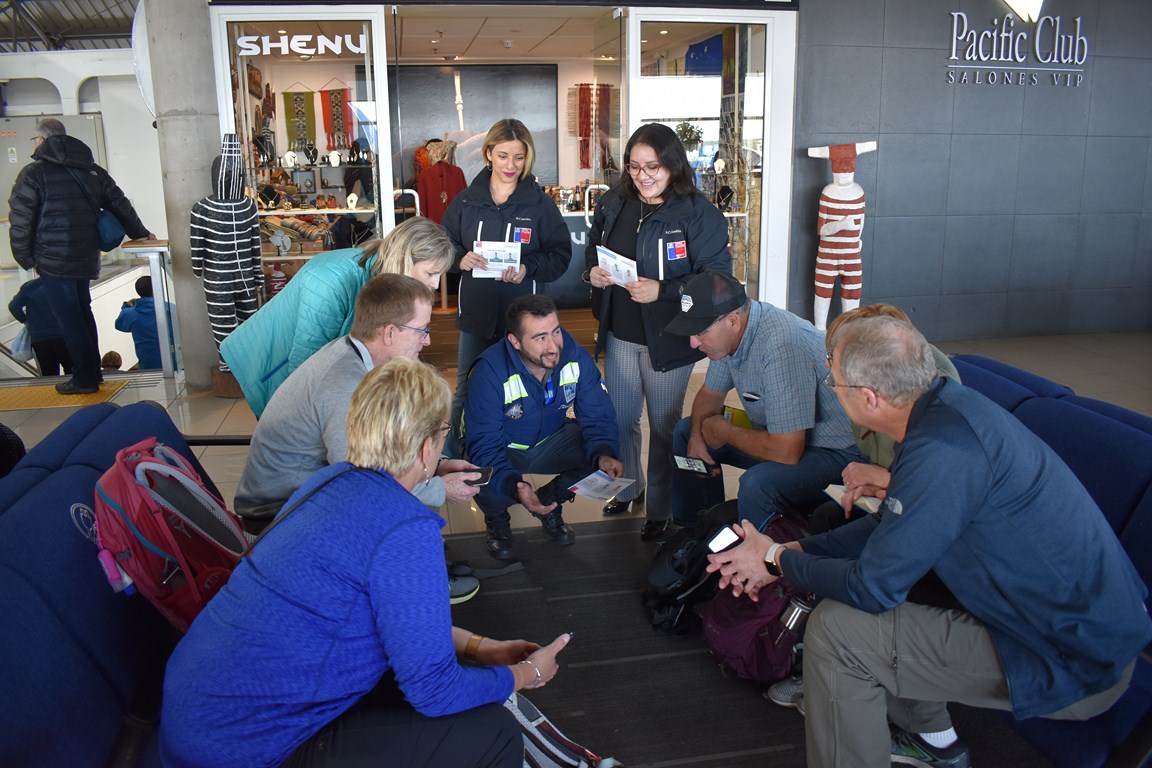 Servicio de Salud realiza acción preventiva sobre Coronavirus en el Aeropuerto Internacional de Punta Arenas