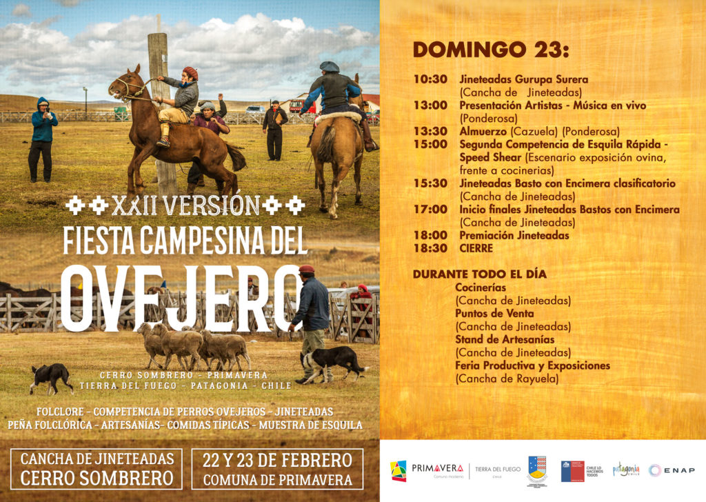 Hoy de desarrolla última jornada de la Fiesta Campesina del Ovejero en Cerro Sombrero